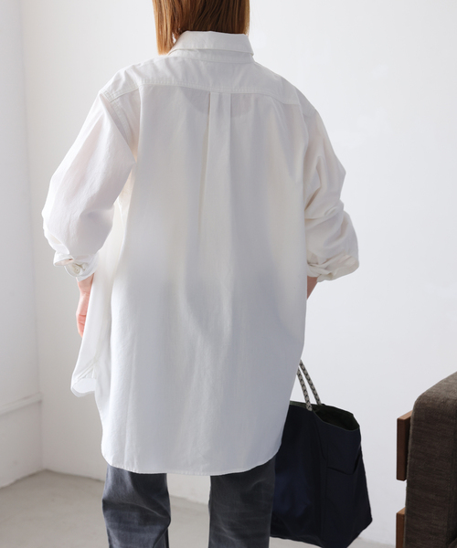 JOURNAL STANDARD（ジャーナルスタンダード）の「シャンブレーシャツ（シャツ/ブラウス・レディース・ブルー系その他/ホワイト×ホワイト・FREE）」の5枚目の写真