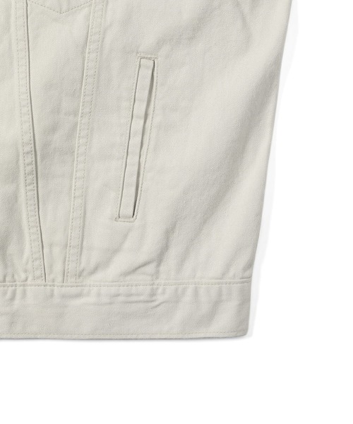 thisisneverthat（ディスイズネバーザット）の「TSNVT Trucker Jacket（ブルゾン・メンズ・オフホワイト/スモークピンク/ブラック・S/M/L/XL）」の5枚目の写真