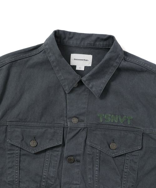 thisisneverthat（ディスイズネバーザット）の「TSNVT Trucker Jacket（ブルゾン・メンズ・オフホワイト/スモークピンク/ブラック・S/M/L/XL）」の11枚目の写真
