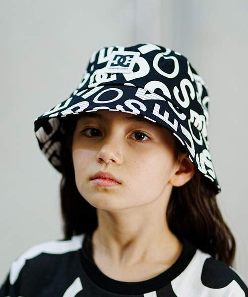 DC(ディーシー)の「DC/ディーシー DC/ディーシー ALLOVER HAT24 キッズ オールオーバー ハット ハット 帽子 スケートボード 総柄 人気デザイン バケットハット YHT242605(ハット・キッズ・ブルー系その他/ブラック×ホワイト/ホワイト×ブラック・FREE)」の3枚目の写真