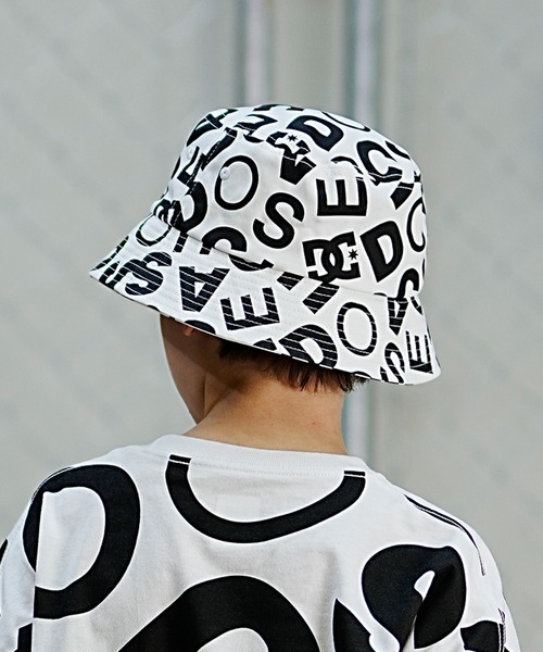 DC(ディーシー)の「DC/ディーシー DC/ディーシー ALLOVER HAT24 キッズ オールオーバー ハット ハット 帽子 スケートボード 総柄 人気デザイン バケットハット YHT242605(ハット・キッズ・ブルー系その他/ブラック×ホワイト/ホワイト×ブラック・FREE)」の4枚目の写真