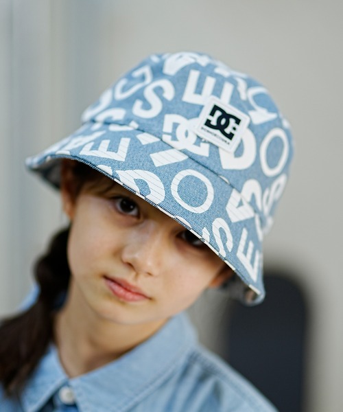 DC(ディーシー)の「DC/ディーシー DC/ディーシー ALLOVER HAT24 キッズ オールオーバー ハット ハット 帽子 スケートボード 総柄 人気デザイン バケットハット YHT242605(ハット・キッズ・ブルー系その他/ブラック×ホワイト/ホワイト×ブラック・FREE)」の6枚目の写真