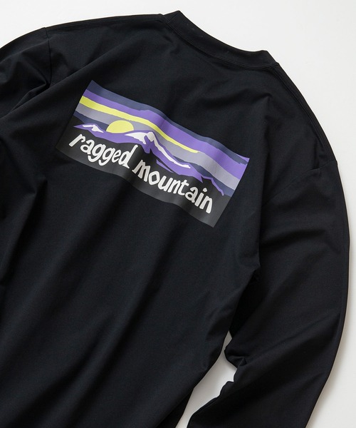 ragged mountain(ラギットマウンテン)の「【RAGGED MOUNTAIN/ラギットマウンテン】 ELKINS バックプリント ロングスリーブTシャツ(Tシャツ/カットソー・メンズ・ホワイト/ブラック/ベージュ/パープル/グレイッシュブルー・MEDIUM/LARGE/X-LARGE)」の2枚目の写真
