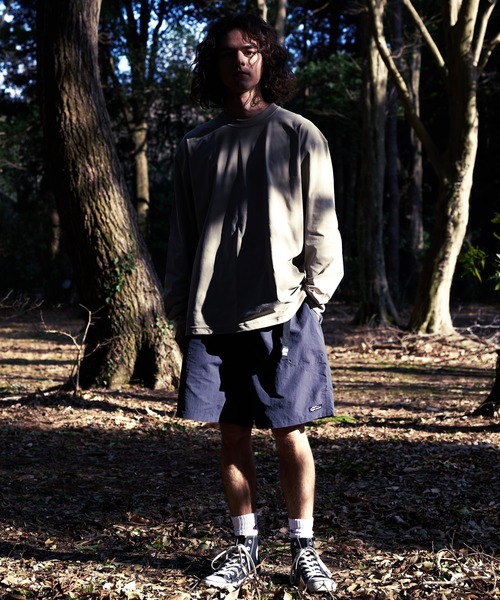 ragged mountain(ラギットマウンテン)の「【RAGGED MOUNTAIN/ラギットマウンテン】 ELKINS バックプリント ロングスリーブTシャツ(Tシャツ/カットソー・メンズ・ホワイト/ブラック/ベージュ/パープル/グレイッシュブルー・MEDIUM/LARGE/X-LARGE)」の8枚目の写真