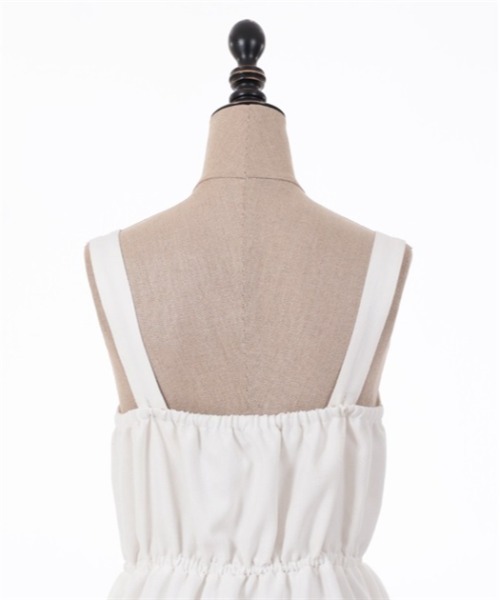 axes femme POETIQUE（アクシーズファムポエティック）の「レースアップティアードワンピース（ワンピース・レディース・ブラック/キナリ/インディゴブルー・MEDIUM）」の13枚目の写真