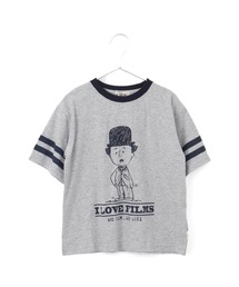 I LOVE FILMS半袖リンガーTシャツ■150.160cm
