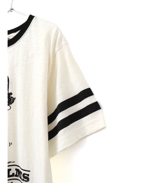 MAKE YOUR DAY（メイクユアデイ）の「I LOVE FILMS半袖リンガーTシャツ■150.160cm（Tシャツ/カットソー・キッズ・グレー/オフホワイト・150/160）」の12枚目の写真