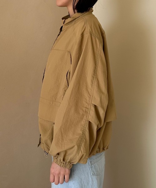 Doux archives（ドゥアルシーヴ）の「ナイロンスタンドカラーブルゾン