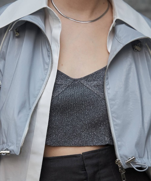 JOSE MOON(ジョゼムーン)の「GATHER SLEEVE SHORT BLOUSON/ギャザースリーブショートブルゾン(ブルゾン・レディース・アイボリー/グレー系その他・FREE)」の12枚目の写真