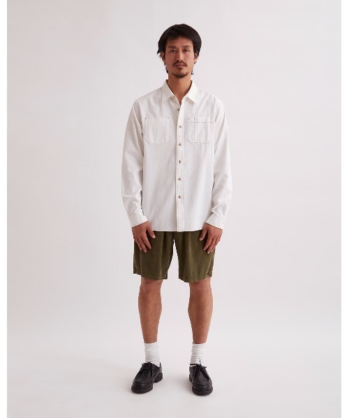 Saturdays NYC(サタデーズ ニューヨークシティ )の「Kenmare Chambray Ls Shirt(シャツ/ブラウス・メンズ・オフホワイト・L/M/S)」の4枚目の写真
