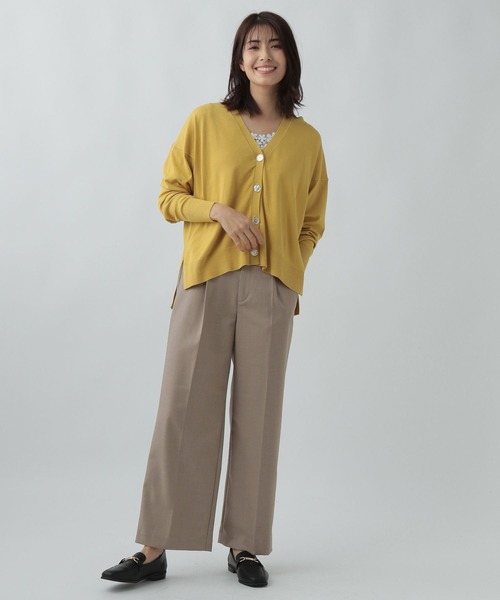 Elura(エルーラ)の「通勤ハイゲージカーディガン/991780(カーディガン/ボレロ・レディース・ライトブルー/ライトイエロー/ネイビー・FREE)」の11枚目の写真