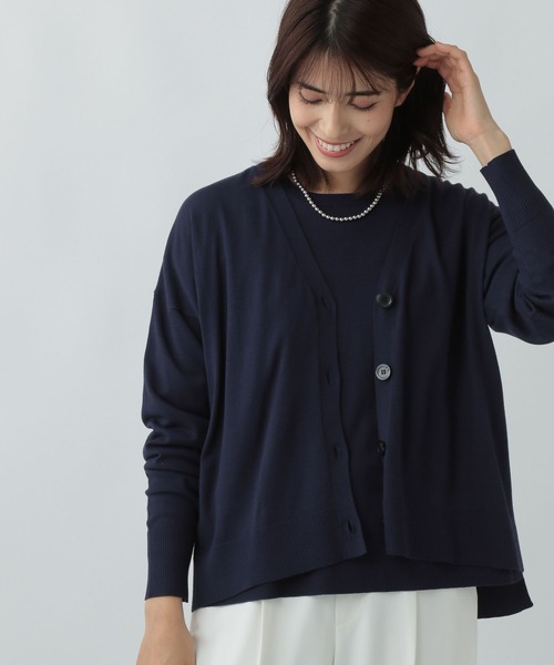 Elura(エルーラ)の「通勤ハイゲージカーディガン/991780(カーディガン/ボレロ・レディース・ライトブルー/ライトイエロー/ネイビー・FREE)」の12枚目の写真