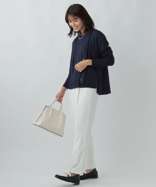 Elura(エルーラ)の「通勤ハイゲージカーディガン/991780(カーディガン/ボレロ・レディース・ライトブルー/ライトイエロー/ネイビー・FREE)」の14枚目の写真