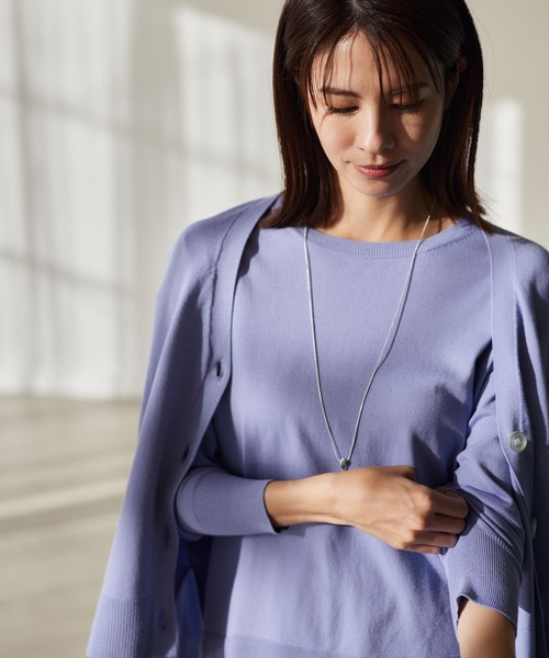 Elura(エルーラ)の「通勤ハイゲージカーディガン/991780(カーディガン/ボレロ・レディース・ライトブルー/ライトイエロー/ネイビー・FREE)」の20枚目の写真