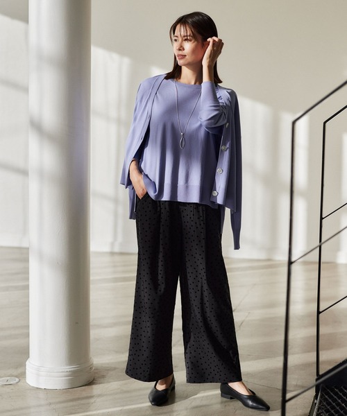 Elura(エルーラ)の「通勤ハイゲージカーディガン/991780(カーディガン/ボレロ・レディース・ライトブルー/ライトイエロー/ネイビー・FREE)」の21枚目の写真