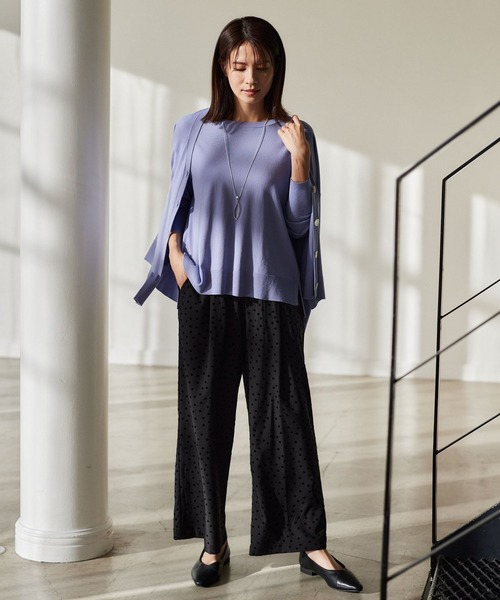 Elura(エルーラ)の「通勤ハイゲージカーディガン/991780(カーディガン/ボレロ・レディース・ライトブルー/ライトイエロー/ネイビー・FREE)」の22枚目の写真