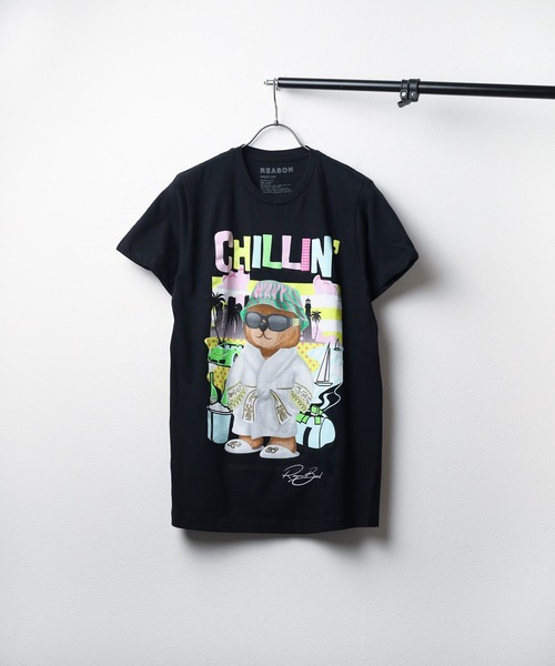 NO WAY(ノーウェイ)の「/REASON CLOTHING/CHILLIN TEE(Tシャツ/カットソー・メンズ・ブラック・X-LARGE/MEDIUM/LARGE)」の1枚目の写真