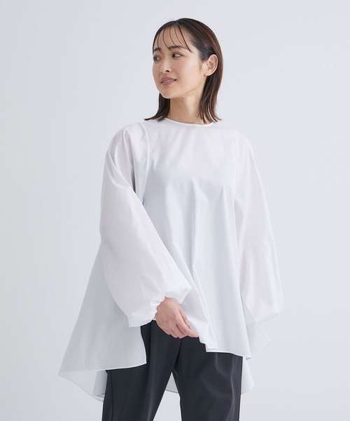DOMELLE シャツ DOMELLE/ドメル】 Wool Blend Voil Shirt（シャツ／ブラウス）｜L