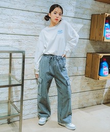 【LTXC】ドローコードデニムカーゴパンツ