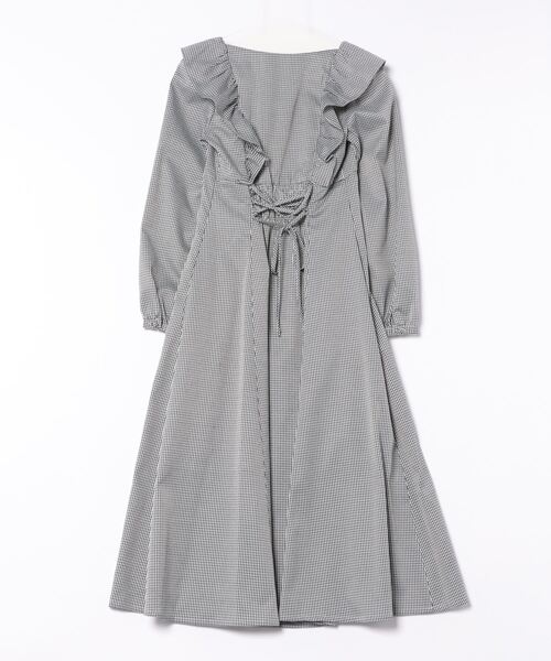 WILLSELECTION（ウィルセレクション）の「バックスピンドルワンピース（ワンピース・レディース・ブラック系その他5/グリーン/ベージュ・FREE）」の4枚目の写真