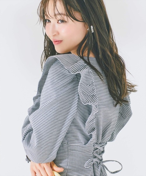 WILLSELECTION（ウィルセレクション）の「バックスピンドルワンピース（ワンピース・レディース・ブラック系その他5/グリーン/ベージュ・FREE）」の6枚目の写真