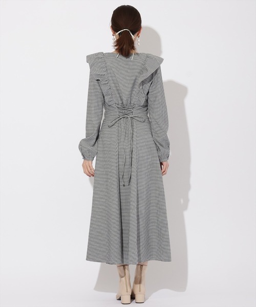 WILLSELECTION（ウィルセレクション）の「バックスピンドルワンピース（ワンピース・レディース・ブラック系その他5/グリーン/ベージュ・FREE）」の10枚目の写真