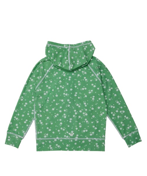 ROXY(ロキシー)の「MINI RASHIE PARKA/ロキシージップアップパーカーラッシュガード(水着)(ラッシュガード・キッズ・グリーン/ホワイト/ブラック/ネイビー・110/120/130/140/150/100)」の7枚目の写真