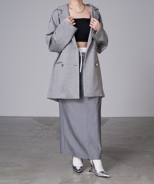 RAY CASSIN(レイカズン)の「袖開きテーラードジャケット(テーラードジャケット・レディース・アイボリー/ブラック/グレー・FREE)」の19枚目の写真