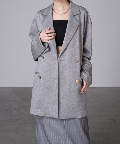 RAY CASSIN(レイカズン)の「袖開きテーラードジャケット(テーラードジャケット・レディース・アイボリー/ブラック/グレー・FREE)」の22枚目の写真