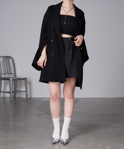 RAY CASSIN(レイカズン)の「袖開きテーラードジャケット(テーラードジャケット・レディース・アイボリー/ブラック/グレー・FREE)」の16枚目の写真