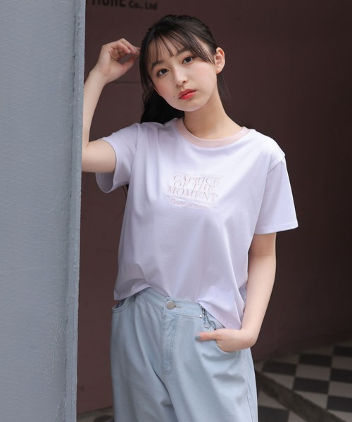 repipi armario（レピピ アルマリオ）の「【接触冷感】COOLリンガーＴ（Tシャツ/カットソー・キッズ・ライトブルー/ブラック/ホワイト×ピンク/ホワイト×グリーン/ホワイト×ブラック・SMALL/MEDIUM/LARGE）」の3枚目の写真
