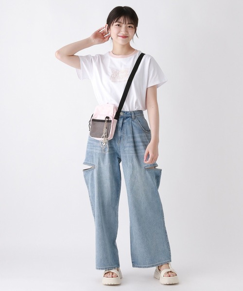 repipi armario（レピピ アルマリオ）の「【接触冷感】COOLリンガーＴ（Tシャツ/カットソー・キッズ・ライトブルー/ブラック/ホワイト×ピンク/ホワイト×グリーン/ホワイト×ブラック・SMALL/MEDIUM/LARGE）」の22枚目の写真