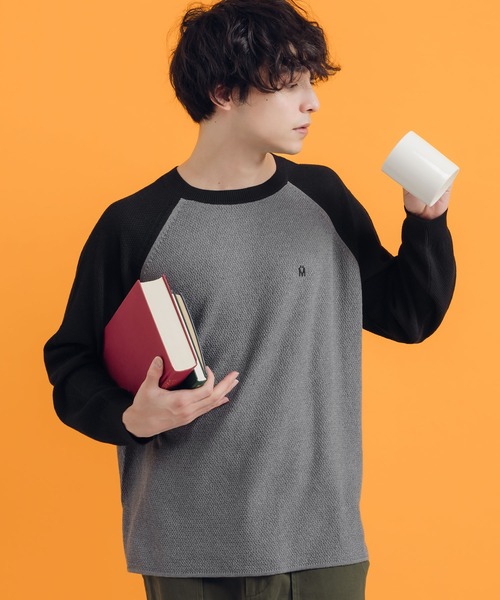 MUHET(ミュエータ)の「アソートカノコ編みトップス(その他トップス・レディース・ブラック/カーキ/オレンジ系その他/ネイビー・X-LARGE/MEDIUM)」の1枚目の写真