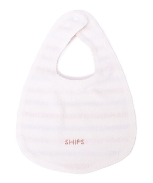 SHIPS（シップス）の「SHIPS KIDS:オーガニック コットン ボーダー スタイ（スタイ/よだれかけ・キッズ・ブルー/ピンク・ONE SIZE）」の3枚目の写真