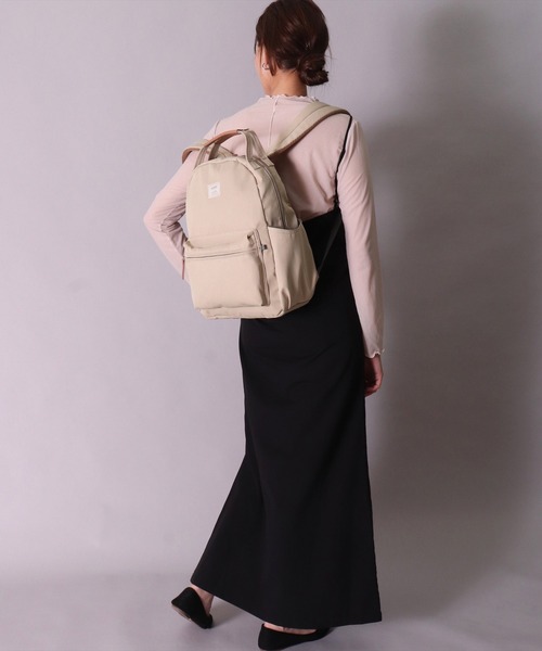 anello(アネロ)の「(LF)【anello】8ポケット ハンドル付き デイパック(バックパック/リュック・レディース・ブラック/グレー/ベージュ/ブルーグレー・ONE SIZE)」の5枚目の写真