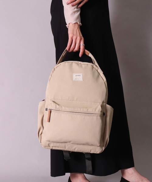 anello(アネロ)の「(LF)【anello】8ポケット ハンドル付き デイパック(バックパック/リュック・レディース・ブラック/グレー/ベージュ/ブルーグレー・ONE SIZE)」の7枚目の写真