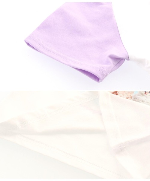 ANAP kids(アナップキッズ)の「ねこフォトプリントラグランTシャツ(Tシャツ/カットソー・キッズ・ラベンダー/ライトピンク・110cm/120cm/130cm)」の15枚目の写真