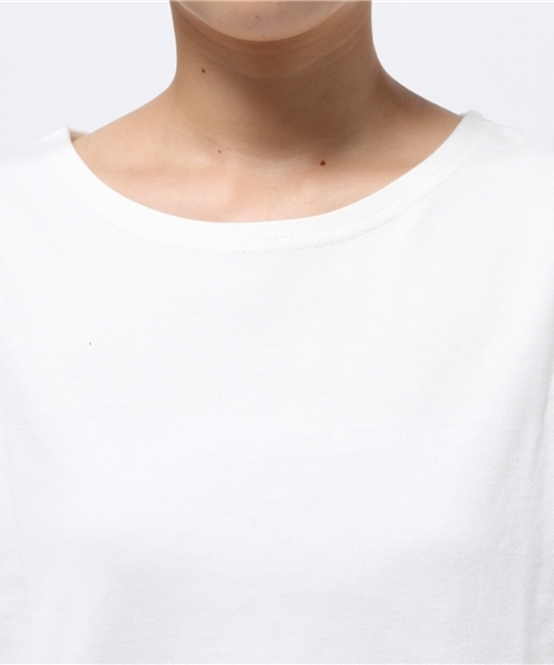 one after another NICE CLAUP(ワンアフターアナザーナイスクラップ)の「【ナイスクラップ】フリンジワンピース(Tシャツ/カットソー・レディース・アイボリー/キャメル/カーキ/スミクロ・FREE)」の9枚目の写真