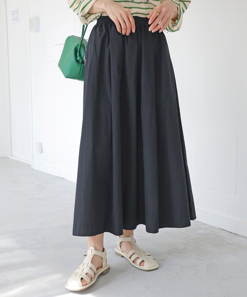 Crisp(クリスプ)の「タックギャザーフレアスカート(スカート・レディース・ブラック/イエロー・FREE)」の17枚目の写真