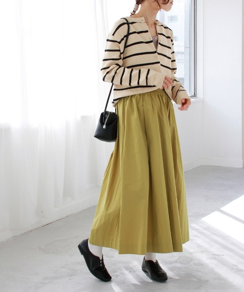 Crisp(クリスプ)の「タックギャザーフレアスカート(スカート・レディース・ブラック/イエロー・FREE)」の11枚目の写真