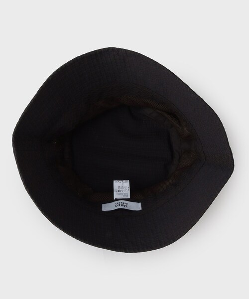 TAKEO KIKUCHI（タケオキクチ）の「◆【抗菌防臭】DotAir ライトウェイトバケットハット（ハット・メンズ・ブラック/ダークブラウン・00）」の9枚目の写真