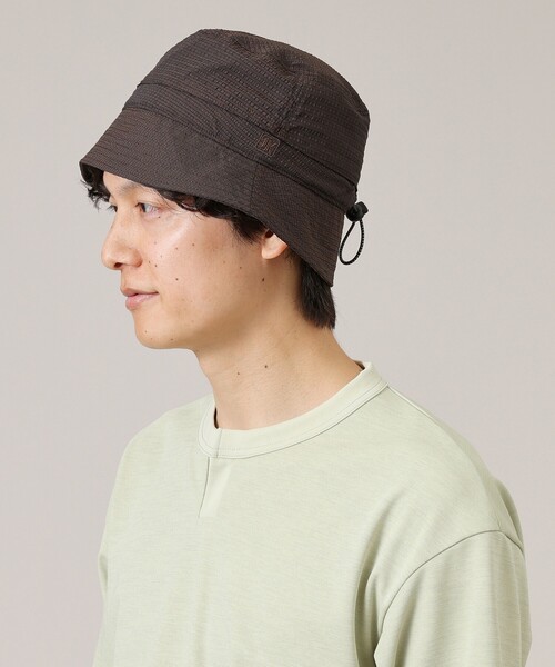 TAKEO KIKUCHI（タケオキクチ）の「◆【抗菌防臭】DotAir ライトウェイトバケットハット（ハット・メンズ・ブラック/ダークブラウン・00）」の13枚目の写真