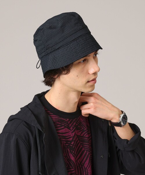 TAKEO KIKUCHI（タケオキクチ）の「◆【抗菌防臭】DotAir ライトウェイトバケットハット（ハット・メンズ・ブラック/ダークブラウン・00）」の19枚目の写真