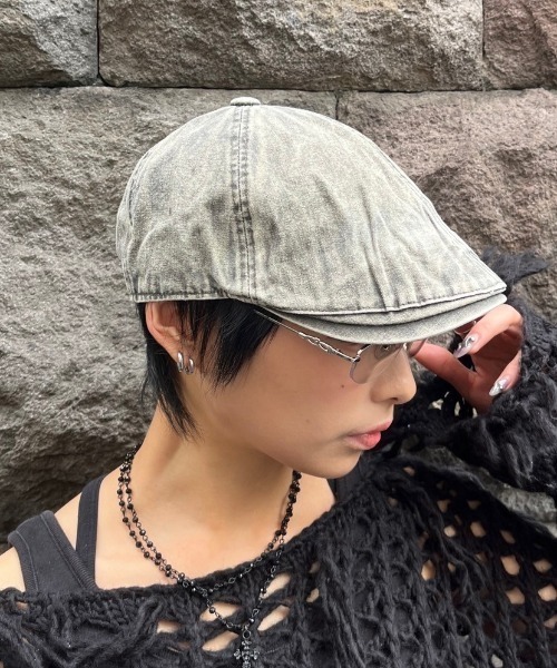 XU（エックスユー）の「denim hunting cap（ハンチング/ベレー帽
