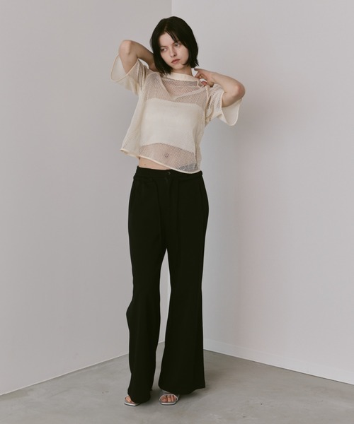 ウィルフリークロップドTシャツ ホワイト/ブラック 2色セット新品未使用未開封 whyto ホワイト ベルマックス スタンドカラー 裾プリーツ