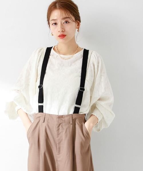 URBAN RESEARCH Sonny Label(アーバンリサーチサニーレーベル)の「ボタニカルコットンジャガードブラウス(シャツ/ブラウス・レディース・ミント/ブルー/オフホワイト・FREE)」の5枚目の写真