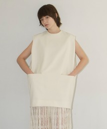 SLEEVELESS LONG COCOON TOPS