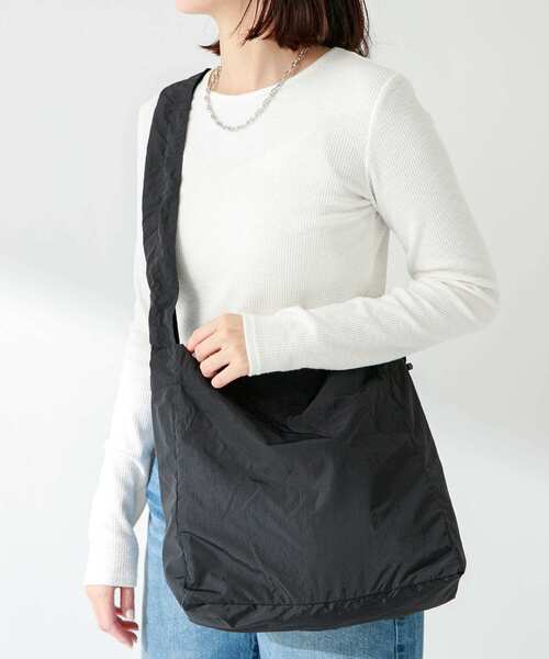 URBAN RESEARCH Sonny Label（アーバンリサーチサニーレーベル）の「ナイロン2WAYショルダーバッグ（ショルダーバッグ・レディース・ブラック/アイボリー・ONE）」の2枚目の写真