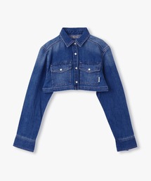 ブラウス シャツ ANNA SUI NYC シアー配色ドロストショートシャツ レディース ブラウス シャツ ANNA SUI NYC シアー配色ドロストショート