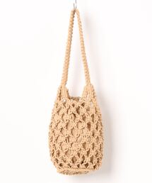 mimis | マクラメミニバック巾着内袋付(トートバッグ)